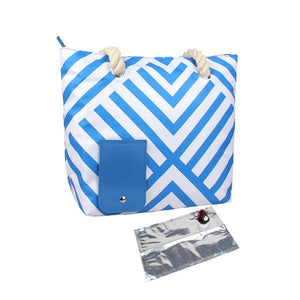 Portable Beach and BoatTote Bag with Hidden Insulated Wine Dispenser!
