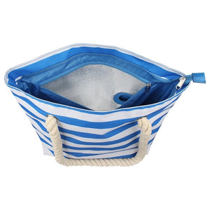 Portable Beach and BoatTote Bag with Hidden Insulated Wine Dispenser!