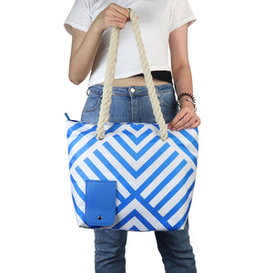 Portable Beach and BoatTote Bag with Hidden Insulated Wine Dispenser!