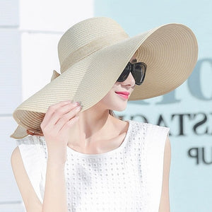 Elegant Style Summer Hat with a  Big Bow