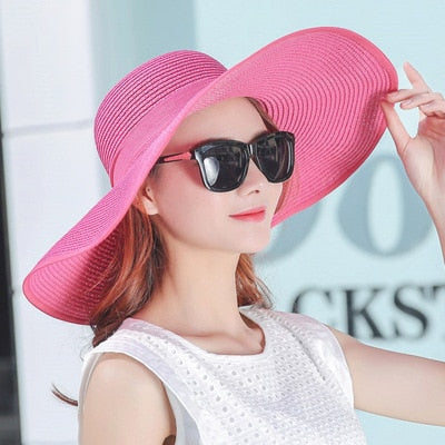 Elegant Style Summer Hat with a  Big Bow