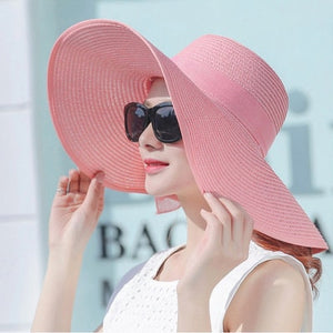 Elegant Style Summer Hat with a  Big Bow