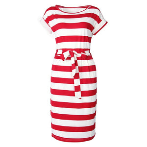 Elegant New Striped Summer Dress